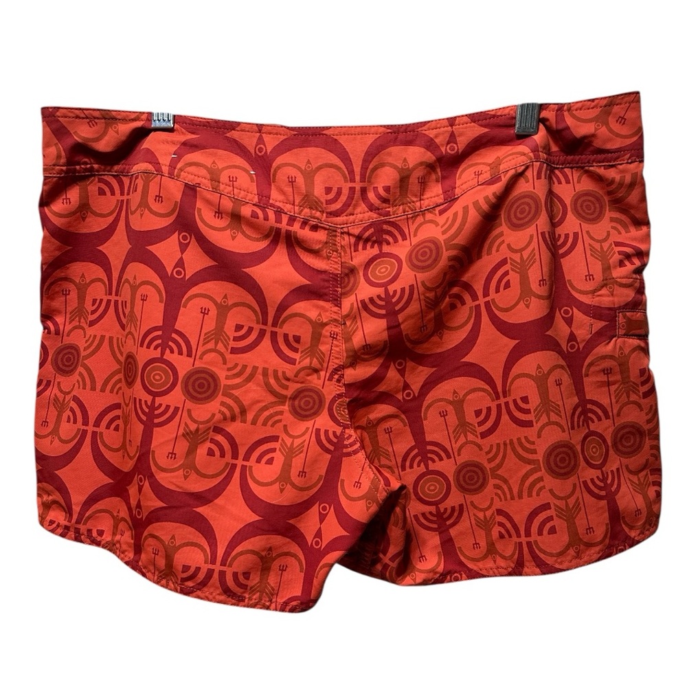 Patagonia Red Patterned Drawstring Shorts - Picture 5 of 11